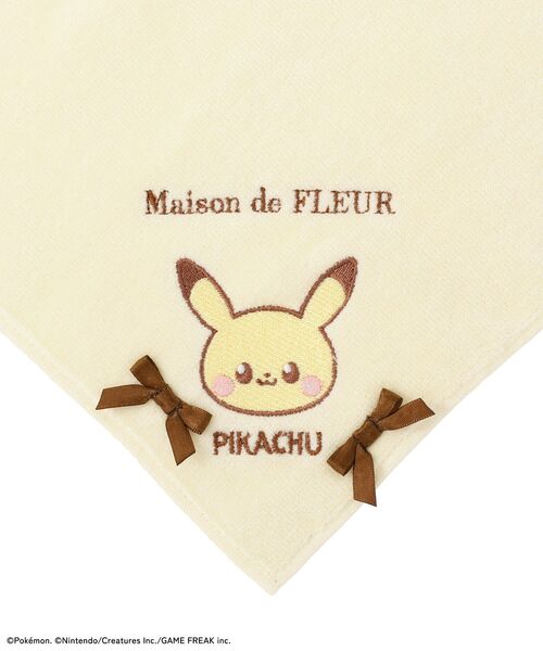 Maison de FLEUR（メゾンドフルール） ハンカチ 刺繍タオルハンカチ