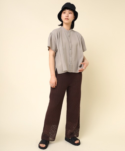 「RNA-N」 半袖ブラウス MEDIUM オフホワイト レディース_画像3