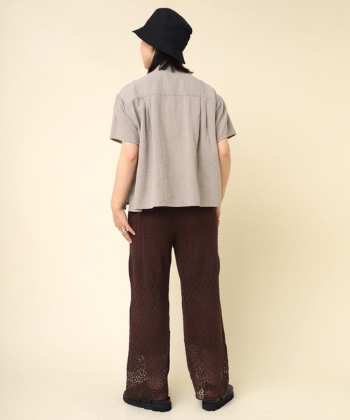 「RNA-N」 半袖ブラウス MEDIUM オフホワイト レディース_画像6