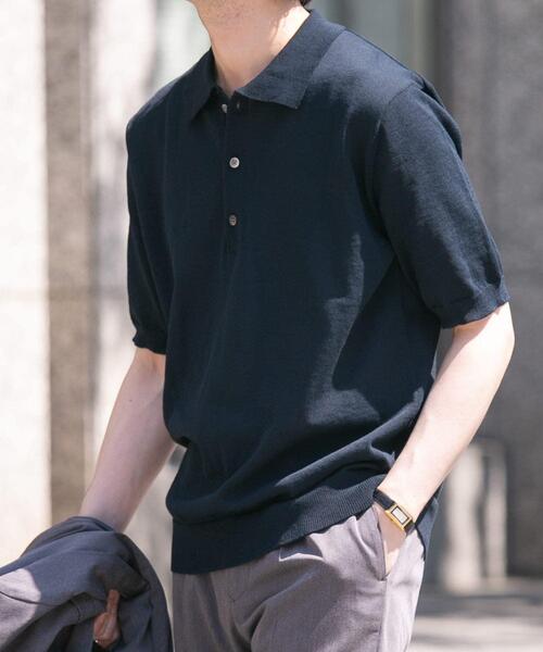 URBAN RESEARCH ROSSO MEN ポロシャツ 半袖 「UR TECH」AIRDRY半袖