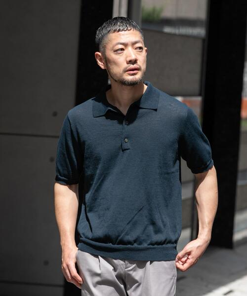 URBAN RESEARCH ROSSO MEN ポロシャツ 半袖 「UR TECH」AIRDRY半袖