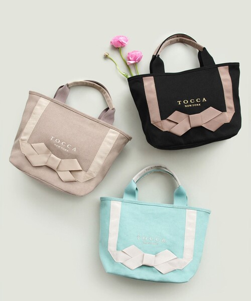 「TOCCA」 ハンドバッグ F ネイビー レディース_画像3