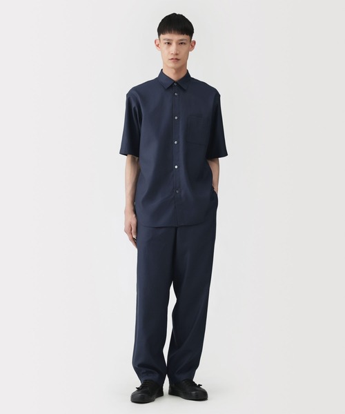 MUJI Labo パンツ 「MUJI Labo」紳士 和紙混ドビー織り イージーパンツ