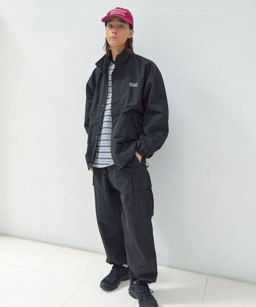 「FFEIN」 ナイロンブルゾン MEDIUM ネイビー メンズ_画像4