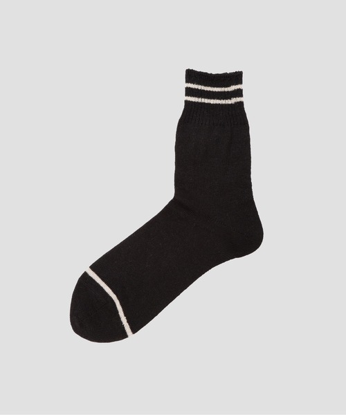 MARGARET HOWELL（マーガレットハウエル） 靴下 LINEN RIB STRIPE SOCK