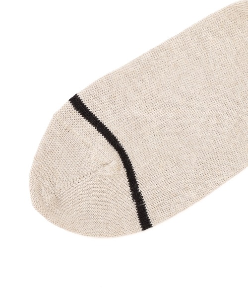 MARGARET HOWELL（マーガレットハウエル） 靴下 LINEN RIB STRIPE SOCK