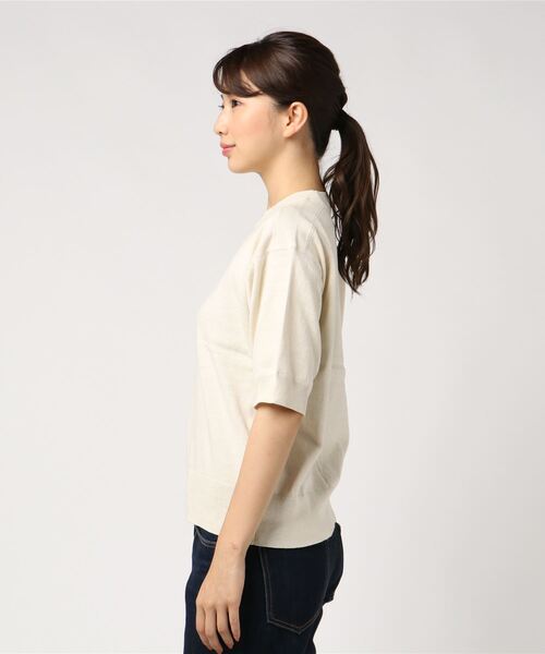 「MHL.」 半袖ニット 2 ネイビー レディース_画像3