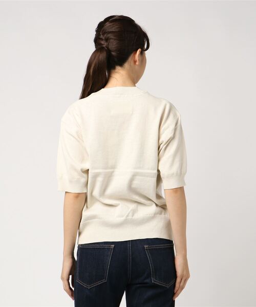 「MHL.」 半袖ニット 2 ネイビー レディース_画像4