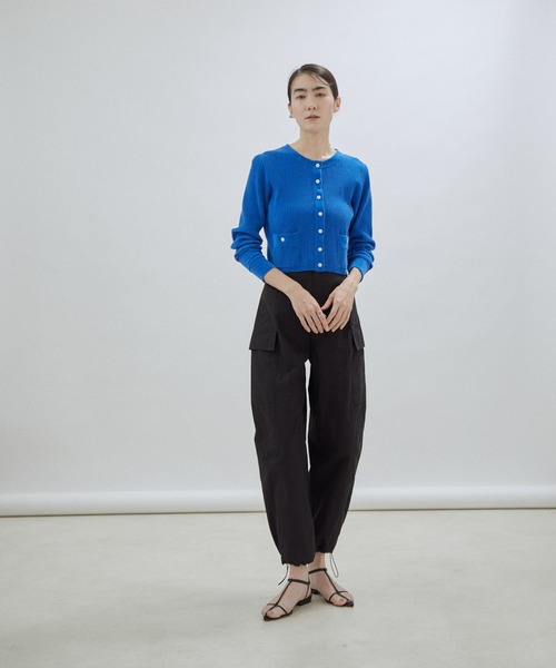 「SALON adam et rope'」 カーゴパンツ S オリーブ レディース_画像3