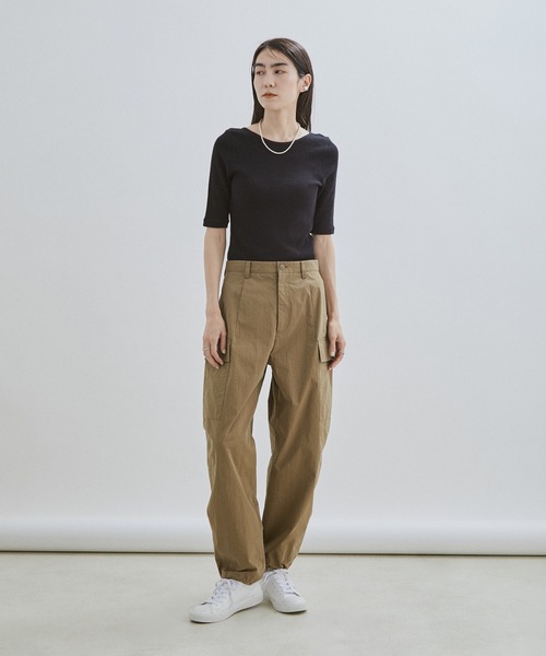 「SALON adam et rope'」 カーゴパンツ S オリーブ レディース_画像4