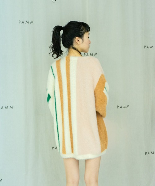 「PAMM」 ニットカーディガン FREE ベージュ レディース_画像3