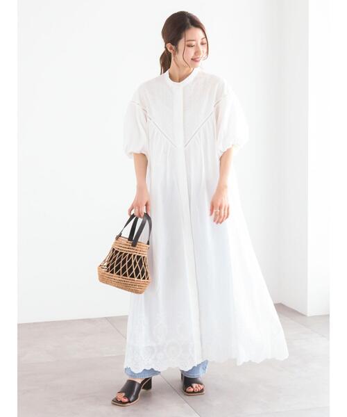 「Te chichi」 半袖ワンピース F ブラック レディース_画像6