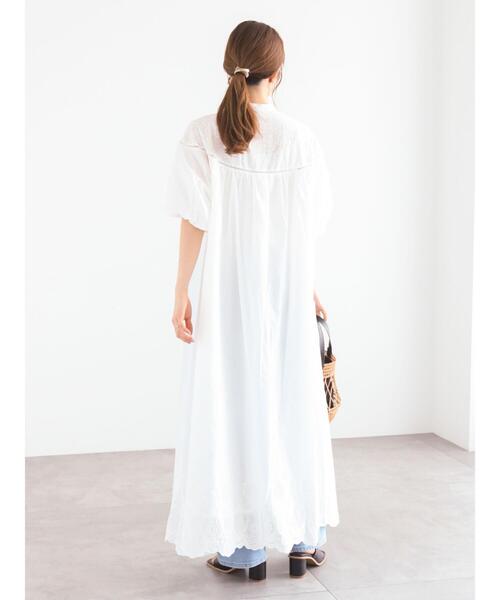 「Te chichi」 半袖ワンピース F ブラック レディース_画像8