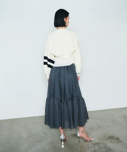「GRACE CONTINENTAL」 ニットボレロ 36 ホワイト レディース_画像3