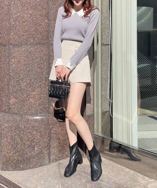 「NOMAE」 ミニスカート FREE グレー レディース_画像2