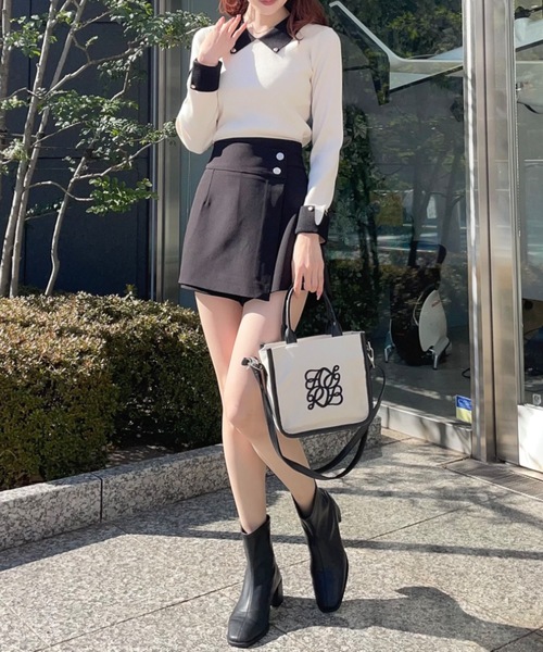 「NOMAE」 ミニスカート FREE グレー レディース_画像3