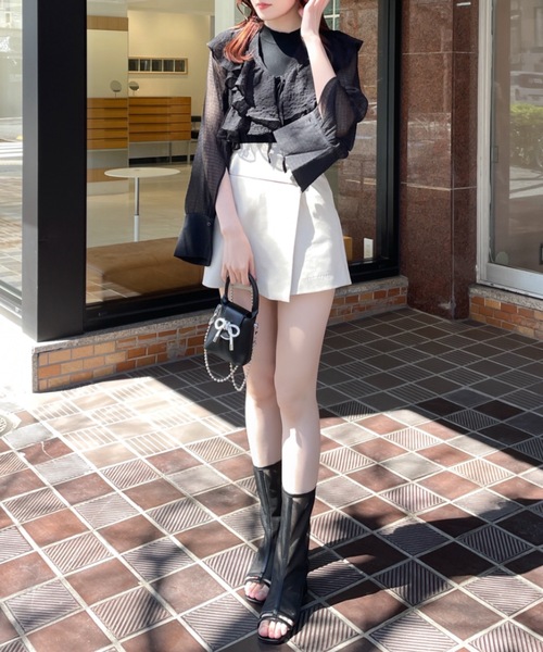 「NOMAE」 ミニスカート FREE グレー レディース_画像4