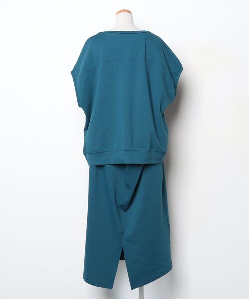 「Live in comfort」 セットアップ 3L ターコイズブルー レディース_画像2