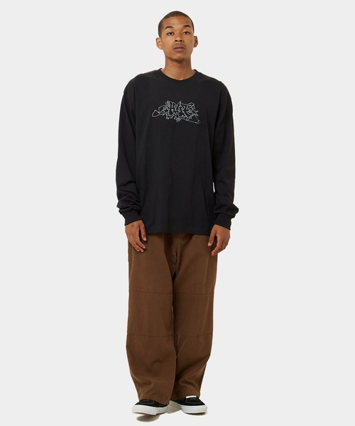「HUF」 長袖Tシャツ X-LARGE ブラック メンズ_画像9