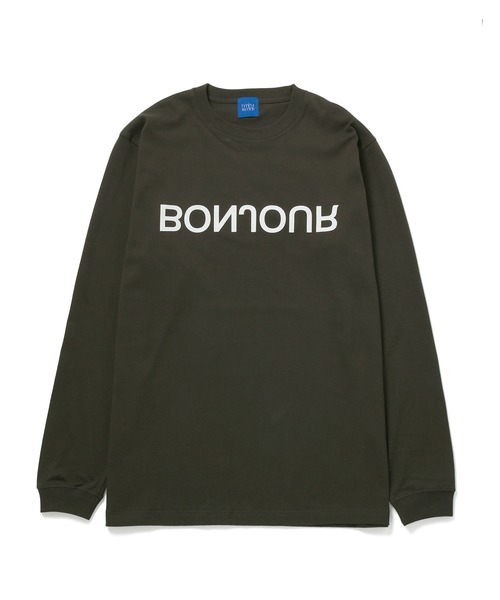 「bonjour records」 長袖Tシャツ S オリーブ メンズ_画像3