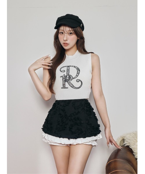 Darich(ダーリッチ) ニット セーター DRレースビジューリブニット Darich(ダーリッチ) ニット セーター DRレースビジューリブニット