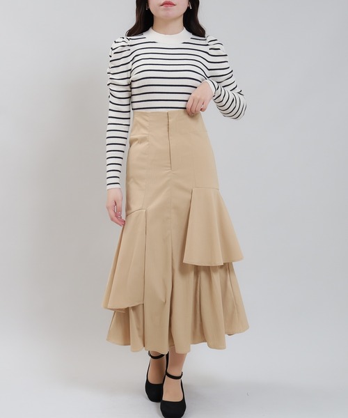 「ASTORIA ODIER」 スカート SMALL アイボリー レディース_画像3