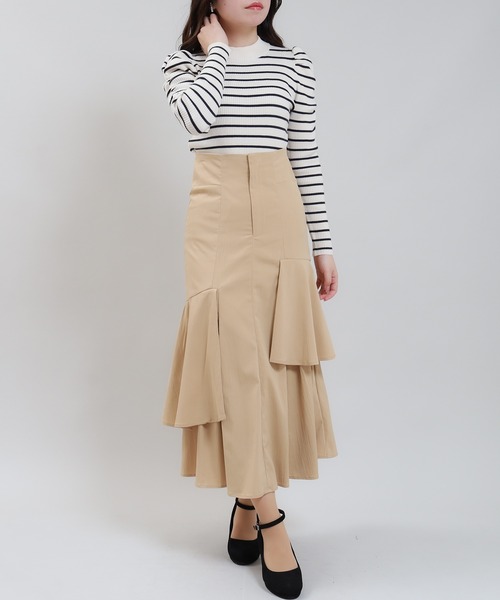 「ASTORIA ODIER」 スカート SMALL アイボリー レディース_画像6