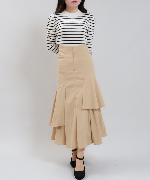 「ASTORIA ODIER」 スカート SMALL アイボリー レディース_画像7