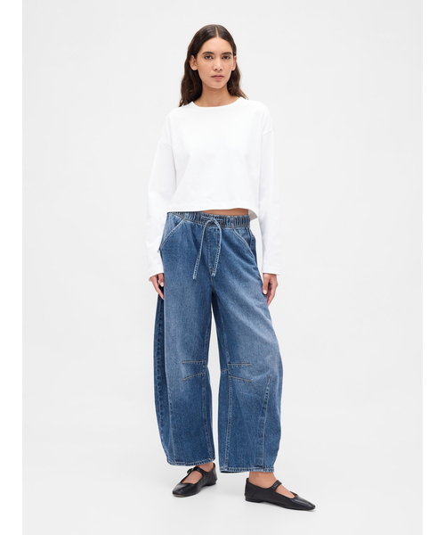 「GAP」 デニムパンツ X-SMALL インディゴブルー レディース_画像3