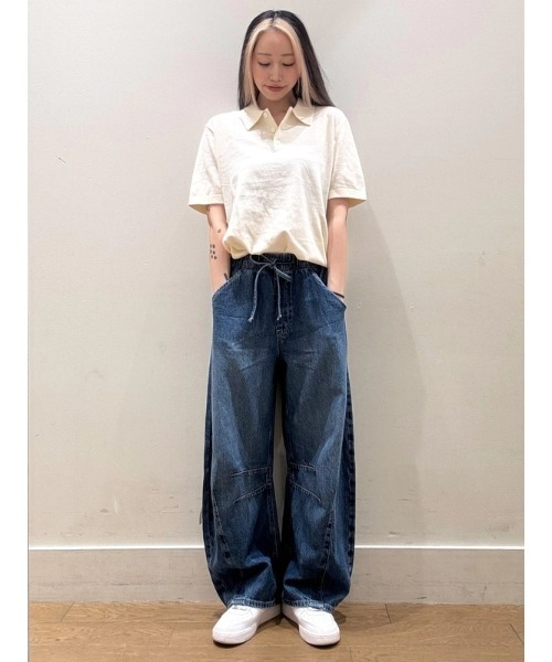 「GAP」 デニムパンツ X-SMALL インディゴブルー レディース_画像7