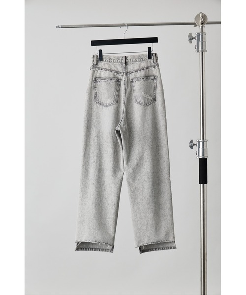 「YENN」 デニムパンツ 40 ライトグレー レディース_画像9