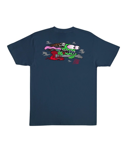 「SANTA CRUZ」 半袖Tシャツ X-LARGE ダークブルー メンズ_画像5