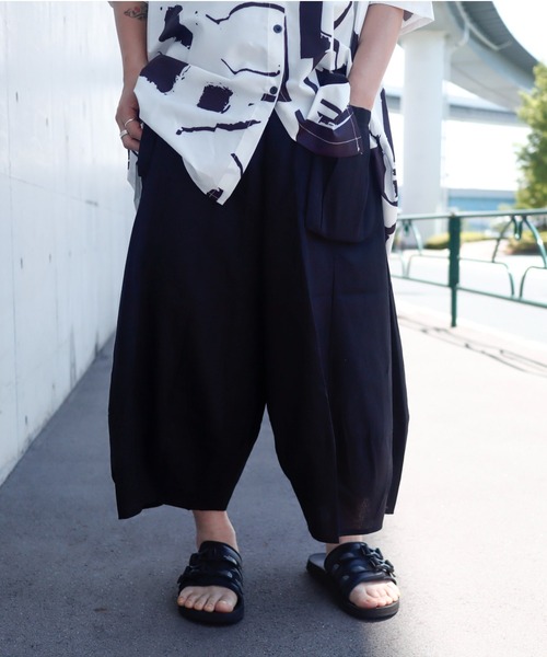 「rovtski」 「HocoLine」イージーパンツ FREE イエロー レディース_画像9