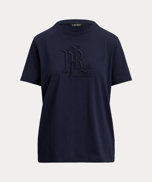 現行✨ポロラルフローレン 半袖Tシャツ ロゴコットンジャージー ホワイト M LAUREN RALPH LAUREN（ローレン ラルフローレン） tシャツ エンブロイ