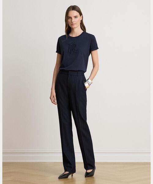 ポロラルフローレン ロゴエンブロイダリー ジャージー Tシャツ ミニT LAUREN RALPH LAUREN（ローレン ラルフローレン） tシャツ エンブロイ