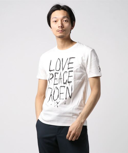 Roen（ロエン） tシャツ LOVE PEACE WIDE T メンズ : ZOZOTOWN Yahoo 