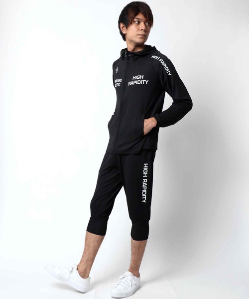 ジャージ ハイスタンドパーカー カチオン7分袖ジャージ上下セット