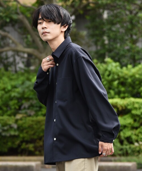 SHIPS（シップス） シャツ SHIPS:「ウォッシャブル」テックウール