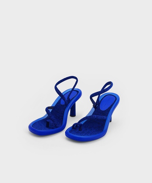 CHARLES ＆ KEITH サンダル エレクトラリサイクルポリエステル