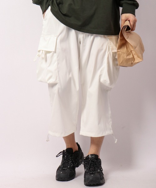 パンツ カーゴパンツ SUGGESTION ワイドカーゴクロップドパンツ