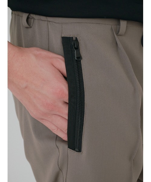 AOURE（アウール） スラックス LINATE” ツイルテーパードパンツ