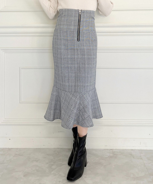 MIIA（ミーア） スカート チェックマーメイドスカート : ZOZOTOWN