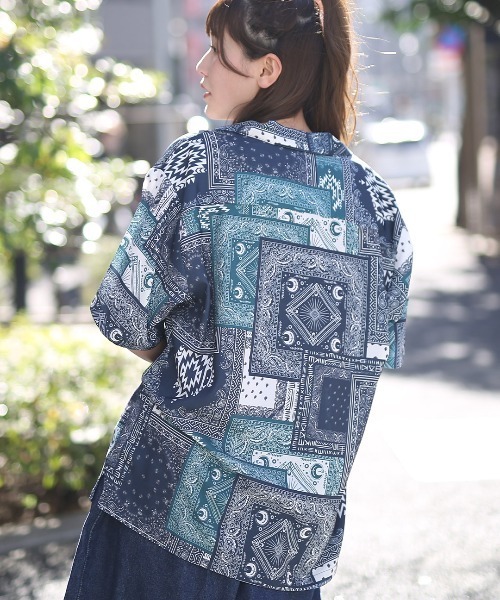 アロハティア様 Lot No. SS39017 / RAYON HAWAIIAN SHIRT “TAHITIAN PRINT