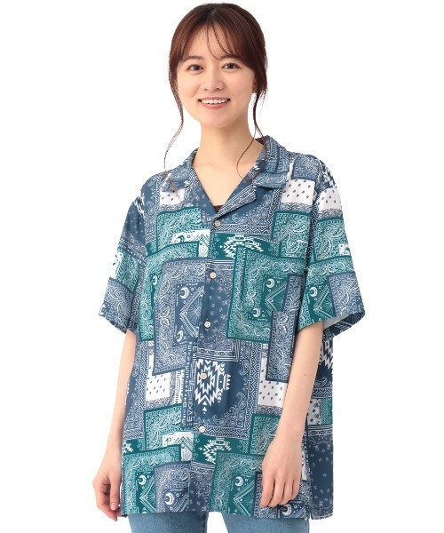 半袖 アロハ シャツ オーバーサイズ 柄シャツ ユニセックス 3色 チチカカ シャツ アソートアロハシャツ「ユニセックス」 メンズ