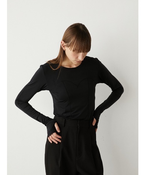 lapeau de gem Tさシャツ LA PEAU DE GEM（ラポドゥジェム）の「【LA PEAU DE GEM】ジップ