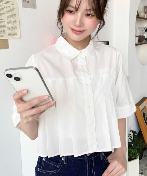 ブラウス シャツ TCブロードフリルブラウス レディース HEILIS ブラウス シャツ TCブロードフリルブラウス レディース