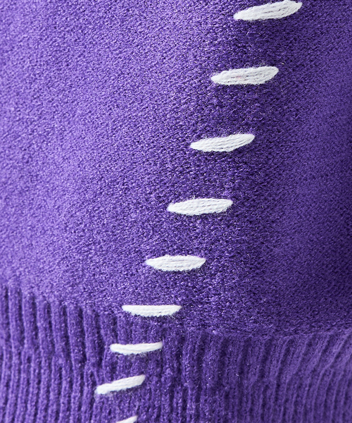 AH ABAHOUSE セーター ニット 「AH ABAHOUSE」ハンドステッチ プル