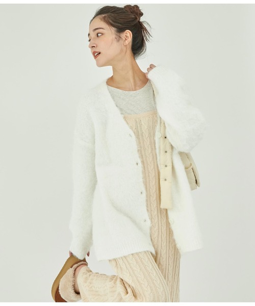 超希少！即完売！AP STUDIO モヘアウールVネックカーディガン 超希少！即完売！AP STUDIO モヘアウールVネックカーディガン