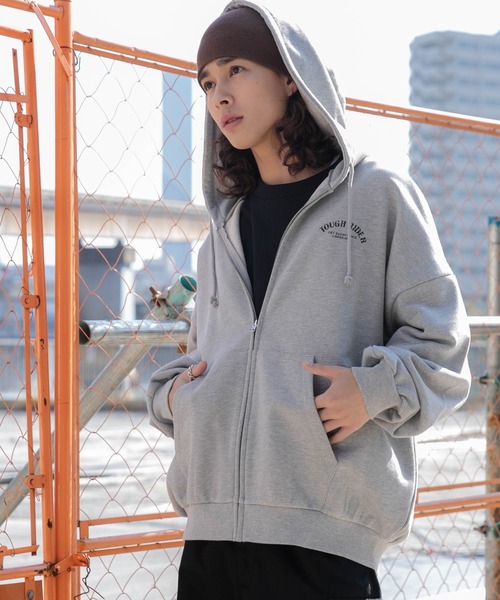 WEGO パーカー WEGO/ヘビーウエイトバックグラフィックZIP