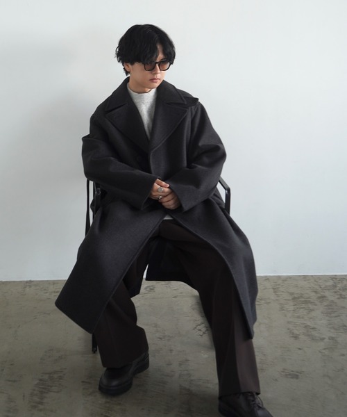 WYM LIDNM」 チェスターコート S ネイビー メンズ : 80107313 
